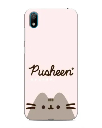 Чехол для Huawei Y6 Pro (2019)/ Y6 Prime 2019 с картинкой «Pusheen логотип»