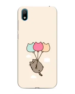 Чехол для Huawei Y6 Pro (2019)/ Y6 Prime 2019 с картинкой «Пушин на шариках»