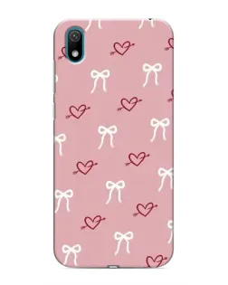 Чехол для Huawei Y6 Pro (2019)/ Y6 Prime 2019 с картинкой «Сердца и банты» Чехол для Huawei Y6 Pro (2019)/ Y6 Prime 2019 с картинкой «Сердца и банты»