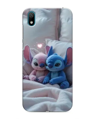 Чехол для Huawei Y6 Pro (2019)/ Y6 Prime 2019 с картинкой «Плюшевые Стич Ангел»