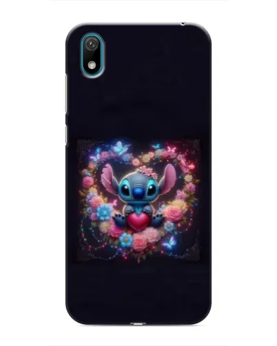 Чехол для Huawei Y6 Pro (2019)/ Y6 Prime 2019 с картинкой «Stitch в цветах»