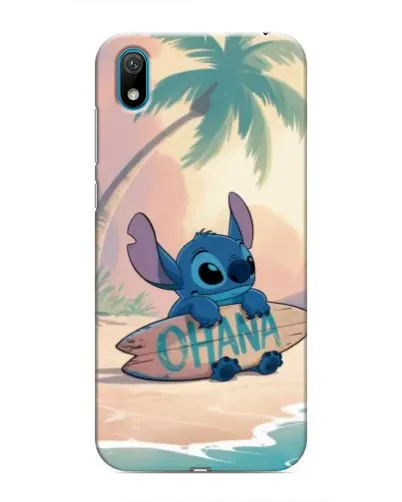 Чехол для Huawei Y6 Pro (2019)/ Y6 Prime 2019 с картинкой «Стич на серфе»