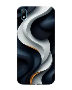 Чохол для Huawei Y6 Pro (2019)/ Y6 Prime 2019 з картинкою «Об'ємні чорно-білі стрічки» Чохол для Huawei Y6 Pro (2019)/ Y6 Prime 2019 з картинкою «Об'ємні чорно-білі стрічки»