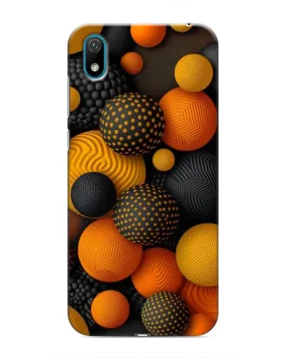 Чехол для Huawei Y6 Pro (2019)/ Y6 Prime 2019 с картинкой «Объемные оранжевые сферы» Чехол для Huawei Y6 Pro (2019)/ Y6 Prime 2019 с картинкой «Объемные оранжевые сферы»
