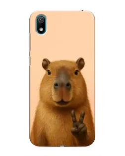 Чехол для Huawei Y6 Pro (2019)/ Y6 Prime 2019 с картинкой «Капибара виктория» Чехол для Huawei Y6 Pro (2019)/ Y6 Prime 2019 с картинкой «Капибара виктория»