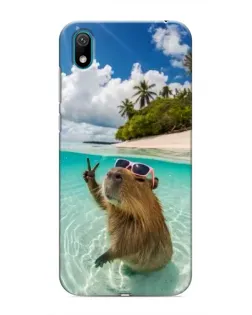 Чехол для Huawei Y6 Pro (2019)/ Y6 Prime 2019 с картинкой «Капибара на море» Чехол для Huawei Y6 Pro (2019)/ Y6 Prime 2019 с картинкой «Капибара на море»