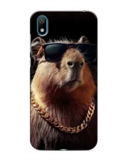 Чехол для Huawei Y6 Pro (2019)/ Y6 Prime 2019 с картинкой «Капибара золотая цепь» Чехол для Huawei Y6 Pro (2019)/ Y6 Prime 2019 с картинкой «Капибара золотая цепь»