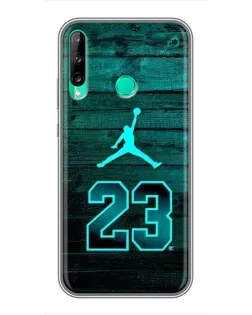 Чехол для Huawei Y6p с картинкой «Jordan Cyan 23»