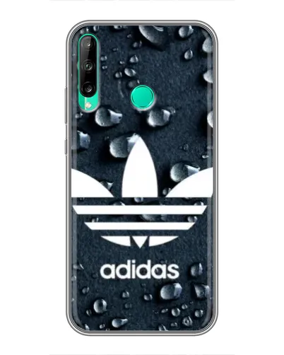 Чехол для Huawei Y6p с картинкой «Adidas Trefoil Blue»