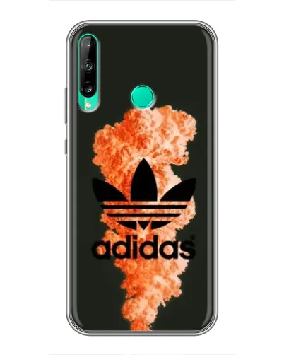 Чехол для Huawei Y6p с картинкой «Оранжевый дым Adidas»