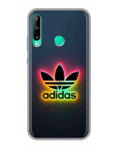 Чехол для Huawei Y6p с картинкой «Неоновый Adidas»