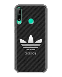 Чехол для Huawei Y6p с картинкой «Adidas Карбоновая текстура»