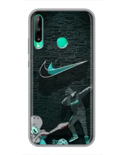Чехол для Huawei Y6p с картинкой «Спортивный арт Nike»