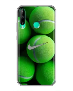 Чехол для Huawei Y6p с картинкой «Теннисные мячи Найк»