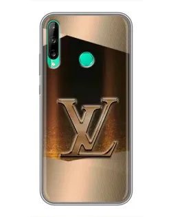 Чехол для Huawei Y6p с картинкой «LV — золотое сияние»