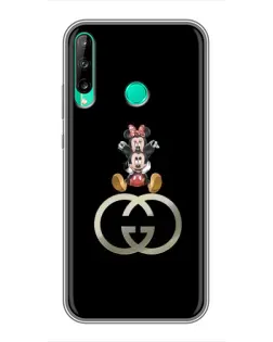Чехол для Huawei Y6p с картинкой «Минни Маус на лого»