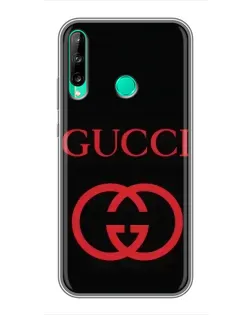 Чехол для Huawei Y6p с картинкой «Gucci — красный логотип»