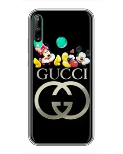 Чехол для Huawei Y6p с картинкой «Gucci — герои Disney»