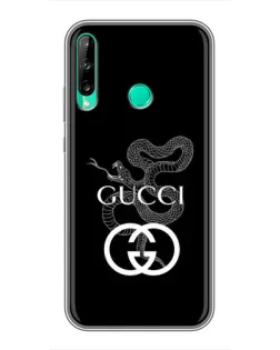 Чехол для Huawei Y6p с картинкой «Gucci — серебряная змея»