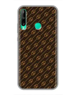 Чехол для Huawei Y6p с картинкой «Gucci — золотые диагонали»