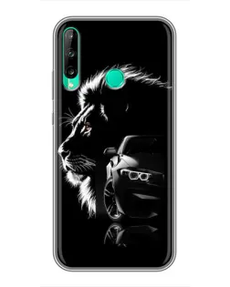 Чехол для Huawei Y6p с картинкой «BMW и лев»
