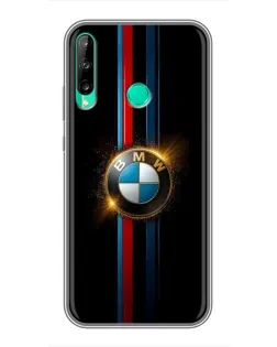 Чехол для Huawei Y6p с картинкой «BMW M-Power неон»