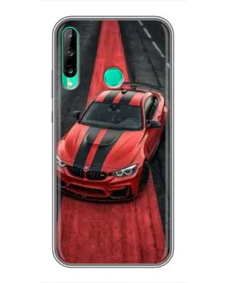 Чехол для Huawei Y6p с картинкой «BMW на красной дорожке»