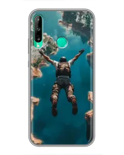 Чехол для Huawei Y6p с картинкой «PUBG — свободное падение»