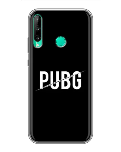 Чехол для Huawei Y6p с картинкой «PUBG — белый логотип»