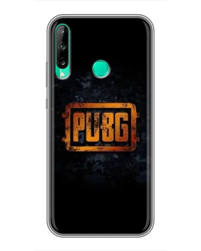 Чехол для Huawei Y6p с картинкой «PUBG — золотой логотип»