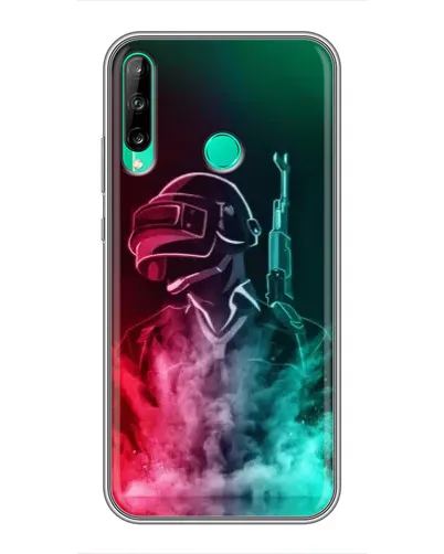 Чехол для Huawei Y6p с картинкой «PUBG — огненный воин»
