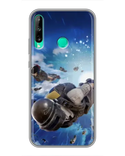 Чехол для Huawei Y6p с картинкой «Десант PUBG — прыжок»