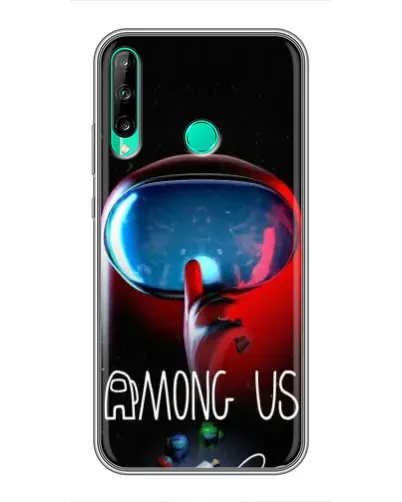 Чохол для Huawei Y6p з картинкою «Червоний імпостер — макро»