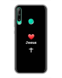 Чехол для Huawei Y6p с картинкой «Сердце - Jesus» Чехол для Huawei Y6p с картинкой «Сердце - Jesus»