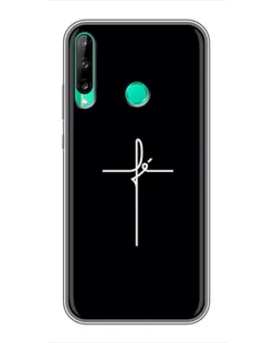 Чехол для Huawei Y6p с картинкой «Тонкий крест»