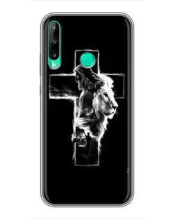 Чехол для Huawei Y6p с картинкой «Сияющий крест Jesus»