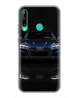 Чехол для Huawei Y6p с картинкой «Audi — ночное отражение»