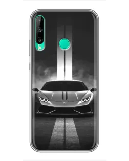Чехол для Huawei Y6p с картинкой «Lamborghini симметрия дорог»
