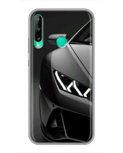Чехол для Huawei Y6p с картинкой «Lamborghini фары детализация»