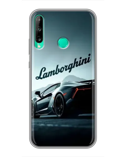 Чехол для Huawei Y6p с картинкой «Классическая надпись Lamborghini»