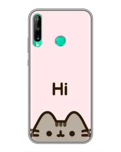 Чехол для Huawei Y6p с картинкой «Пушин говорит Hi» Чехол для Huawei Y6p с картинкой «Пушин говорит Hi»