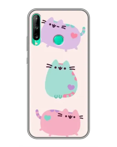 Чехол для Huawei Y6p с картинкой «Pusheen трио» Чехол для Huawei Y6p с картинкой «Pusheen трио»