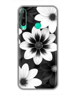 Чехол для Huawei Y6p с картинкой «Монохромные астры» Чехол для Huawei Y6p с картинкой «Монохромные астры»