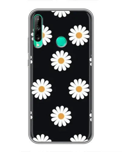 Чехол для Huawei Y6p с картинкой «Ромашки на черном» Чехол для Huawei Y6p с картинкой «Ромашки на черном»