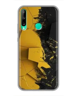 Чохол для Huawei Y6p з картинкою «Золоті уламки геометрії»