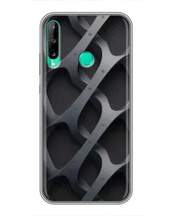 Чохол для Huawei Y6p з картинкою «Об'ємне сіре плетіння»
