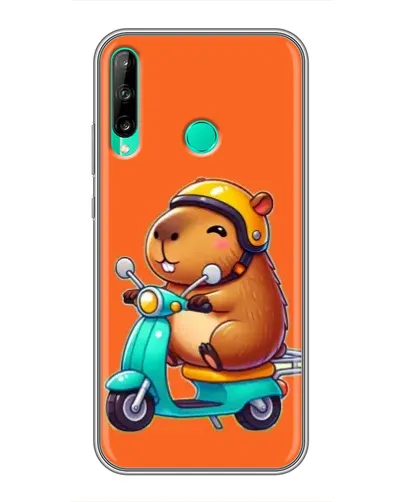 Чехол для Huawei Y6p с картинкой «Капибара на скутере» Чехол для Huawei Y6p с картинкой «Капибара на скутере»
