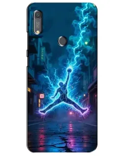 Чехол для Huawei Y6s с картинкой «Jordan Gold Jumpman»