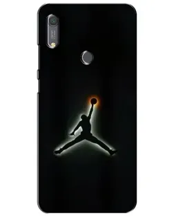 Чехол для Huawei Y6s с картинкой «Jordan Gradient Logo»
