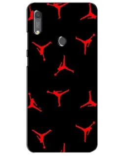 Чехол для Huawei Y6s с картинкой «Jordan Red Pattern»